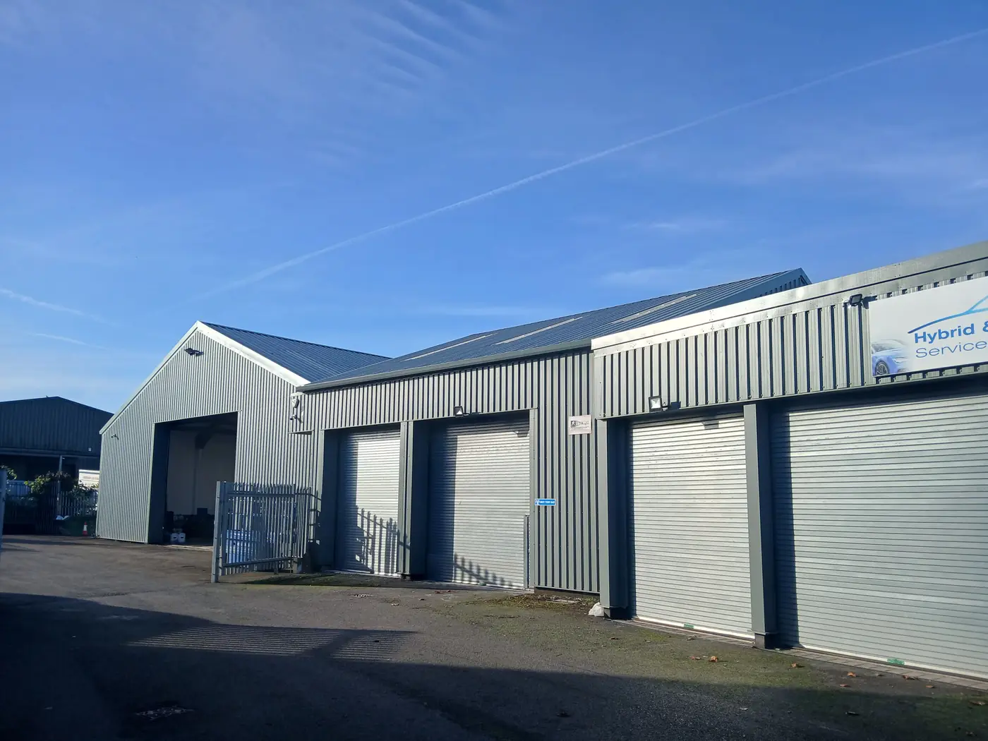 Completed workshop elevations and doors