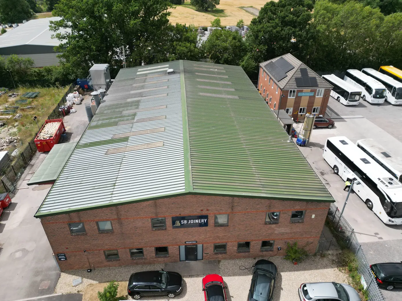 Original roof with plastisol coating failure