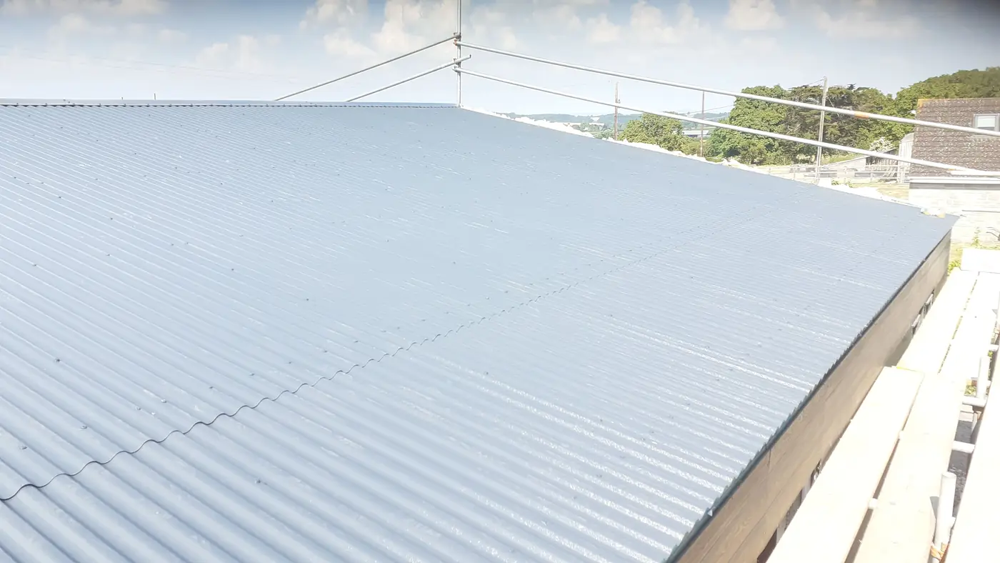Finished corrugated roof sheets