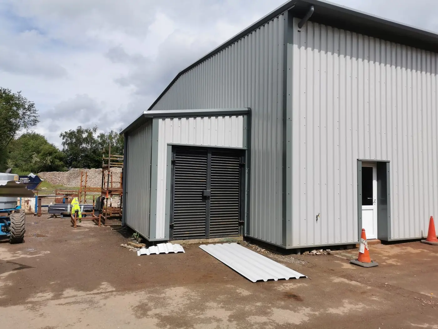Refurbished plant room and elevation